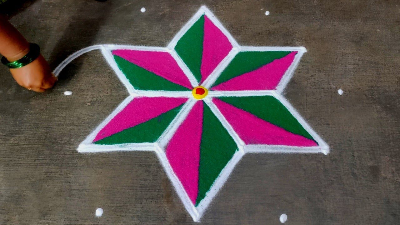 Chithirai 1 tamil puthandu kolam|5*3 tamil newyear beautiful rangoli|pandagamuggulu|Amazing rangoli 
