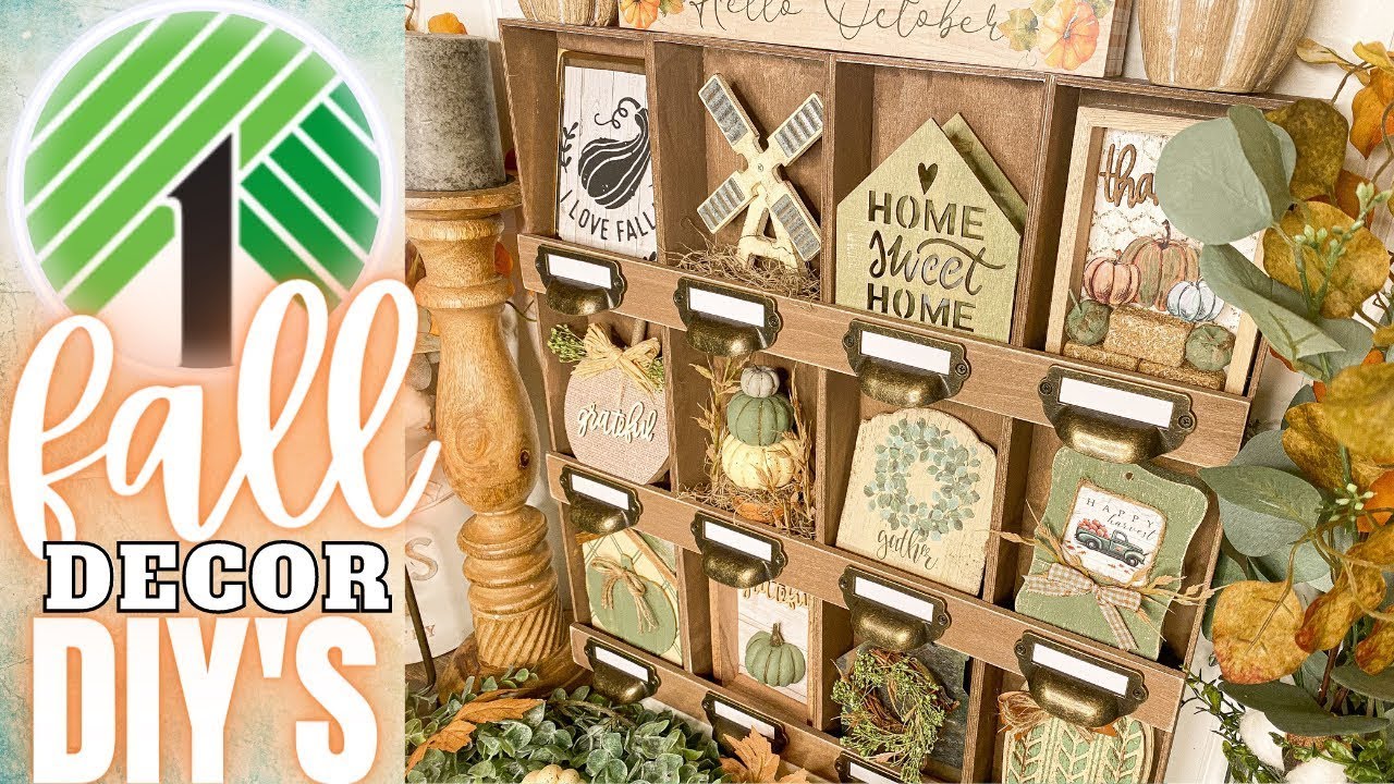 HIGH END DOLLAR TREE FALL DIY | DOLLAR TREE FALL FARMHOUSE HIGH END DIY HOME DECOR BUDGET FRIENDLY🌟