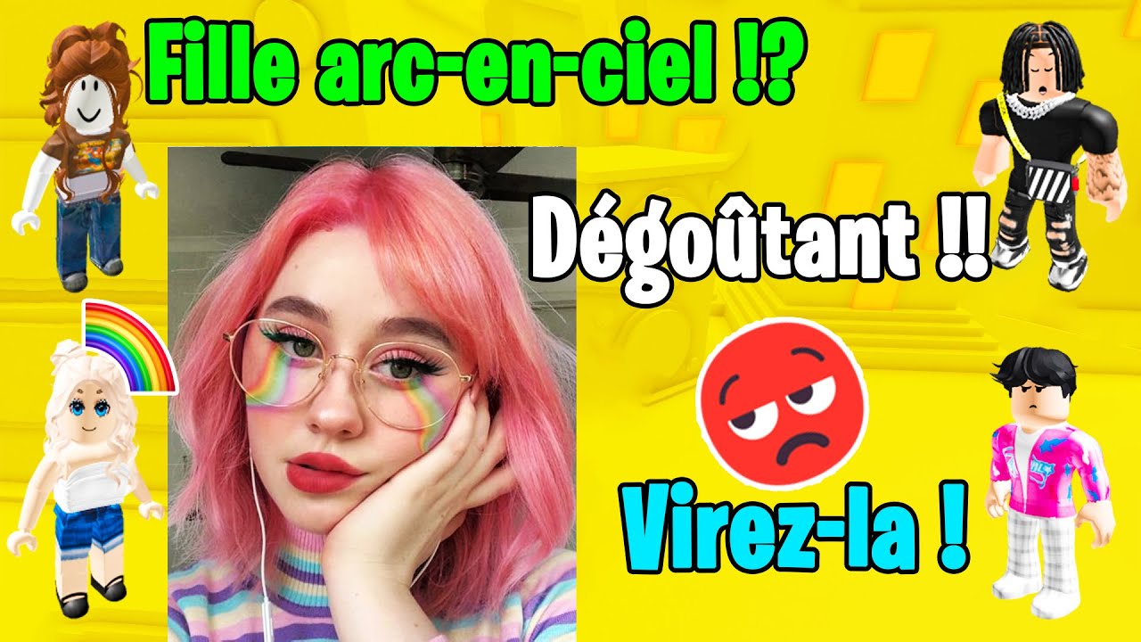 HISTOIRE ROBLOX | Mes amis ne m'aiment pas parce que j'ai le symbole de l'arc-en-ciel 😭