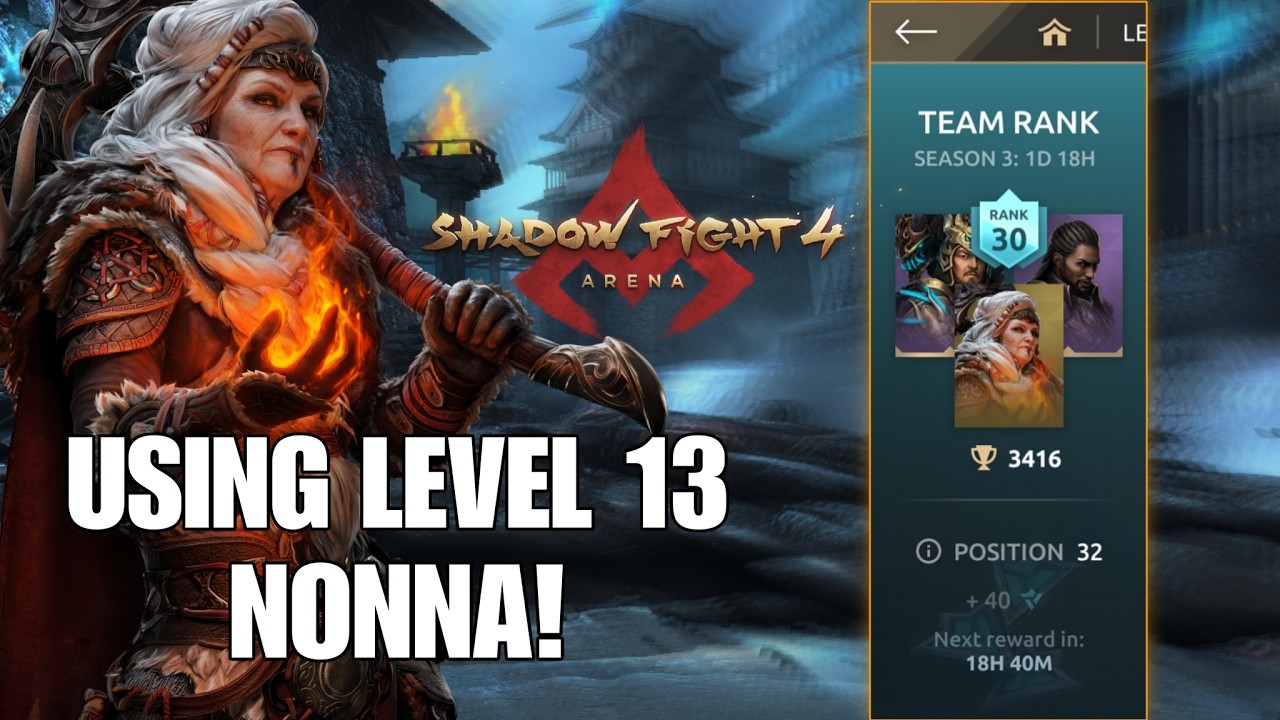 Will Level 13 Nonna Help Me in 3v3 Rank?  Shadow Fight 4 Arena Live 2026