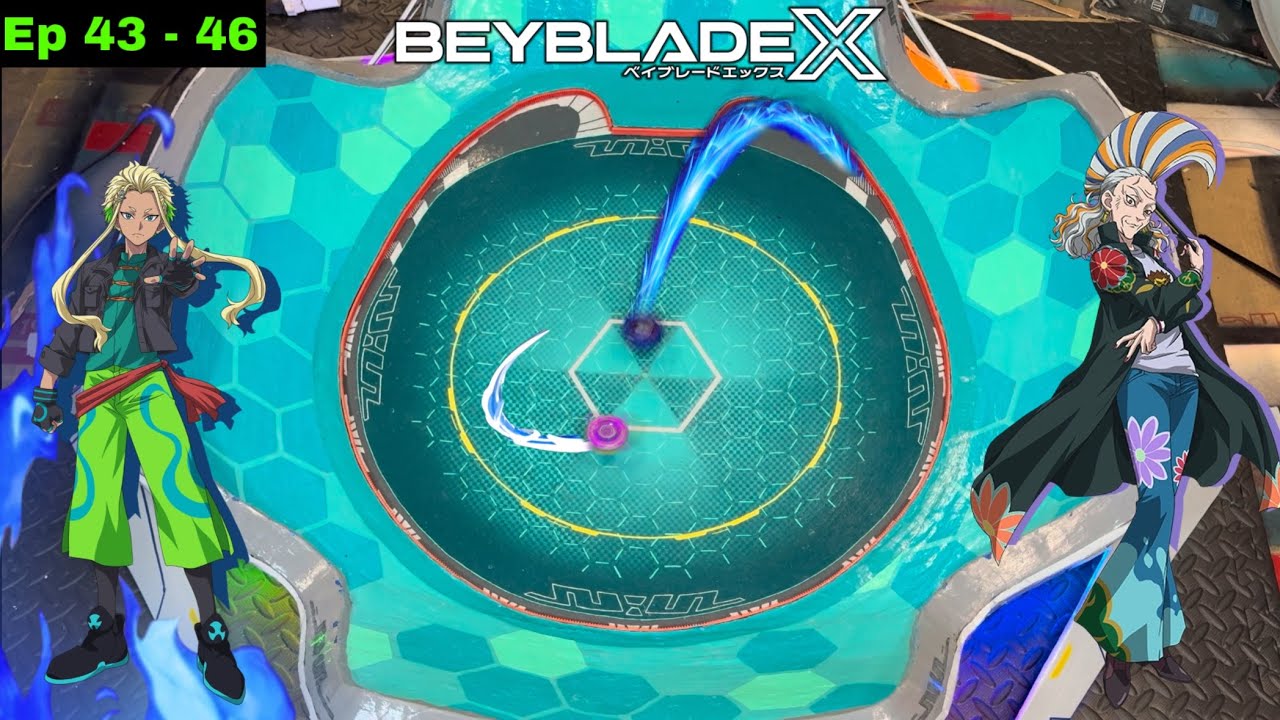 CobaltDrake! Beyblade X Ep 43-46 Anime Battles! | Beyblade X Anime Stadium | Backstories!