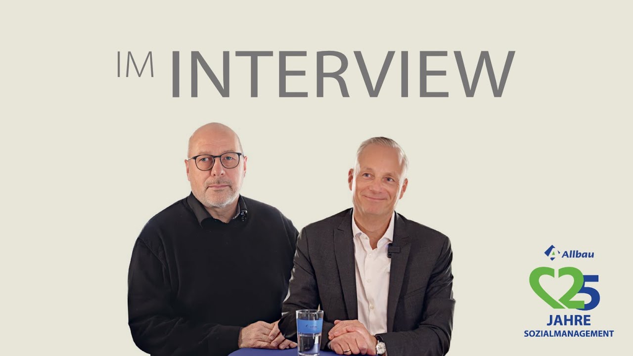 25 Jahre Allbau-Sozialmanagement: Dirk Miklikowski (Allbau) und Alexander Rychter (VdW) im Interview