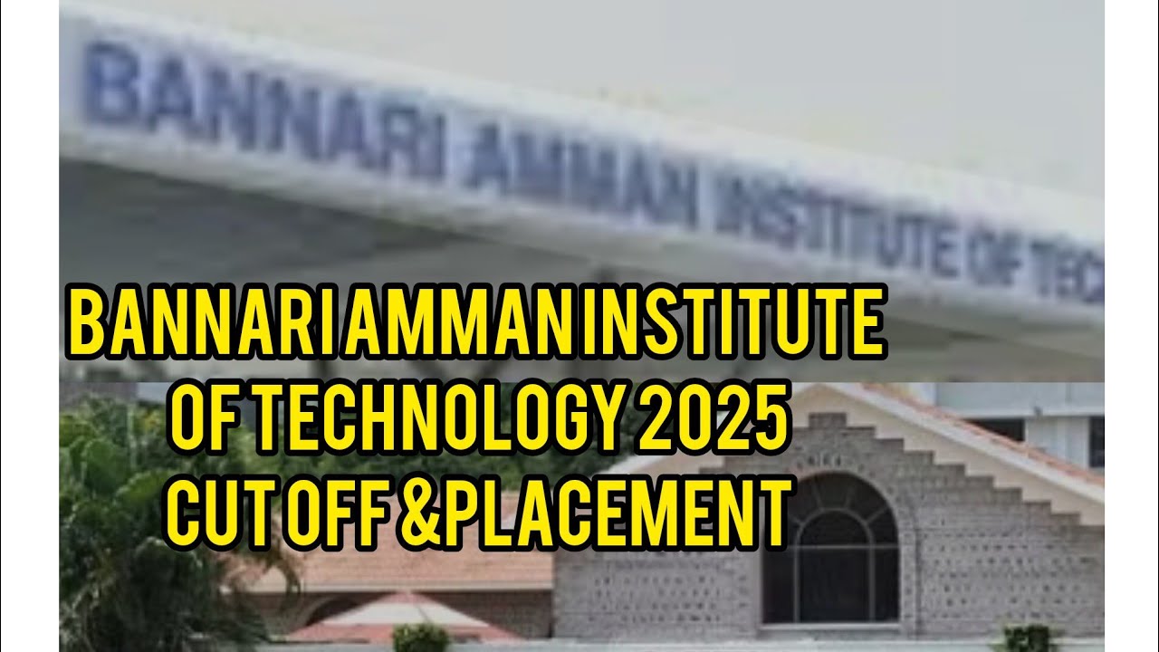 Bannari Amman Institute of Technology 2025 Cut off & placement