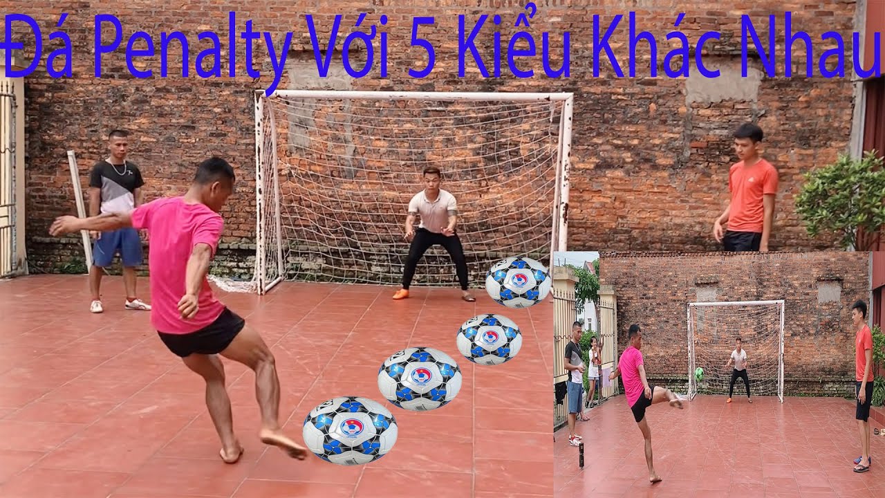 Vinh Tiền Lẻ |Thử Thách Team PHD Đá Bóng Penalty Với 5 Kiểu Đá Khác Nhau.