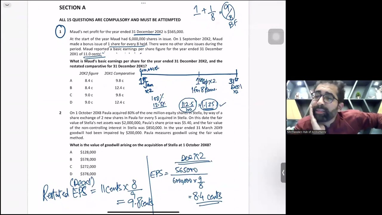 FR/F7 Revision Webinar June 2022 | ACCA Past Papers by Mustafa Mirchawala