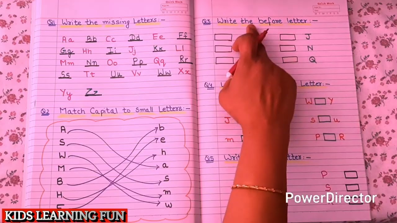 LKG English Worksheet // LKG EnglishAnnualExamPreparationSheet@kidslearningfun2013