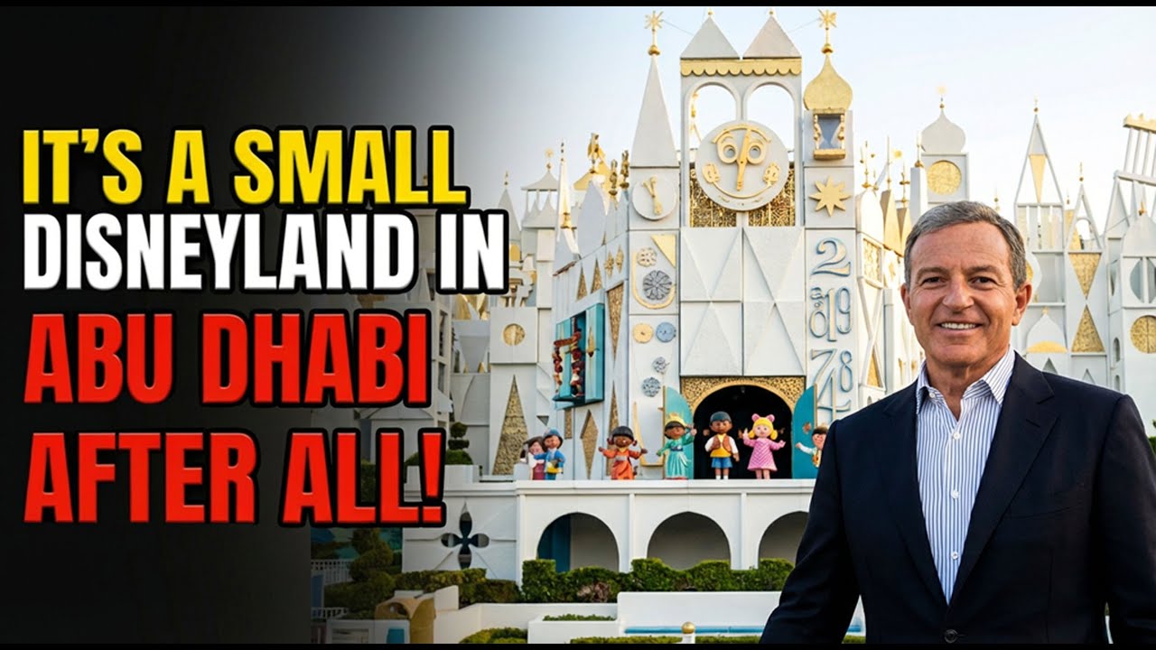 Bob Iger Takes Photos in Empty Dubai Sandlot... How TINY Is Abu Dhabi Disney After All?