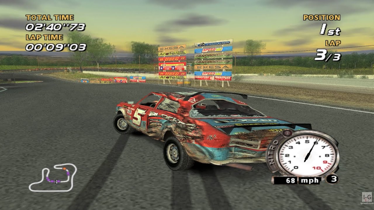 FlatOut - Xbox Gameplay (4K60fps)