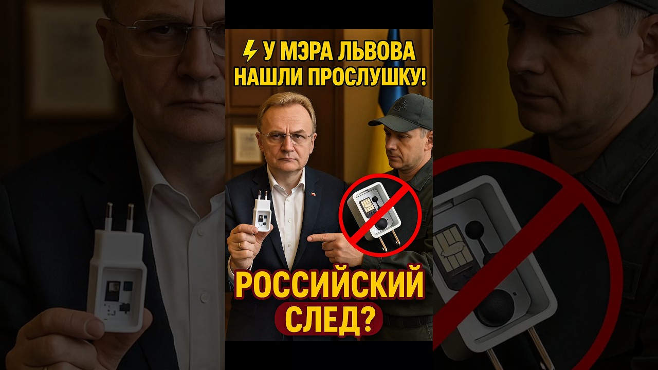 😱 SHOCK! The mayor of Lviv was wiretapped right in his office! #news