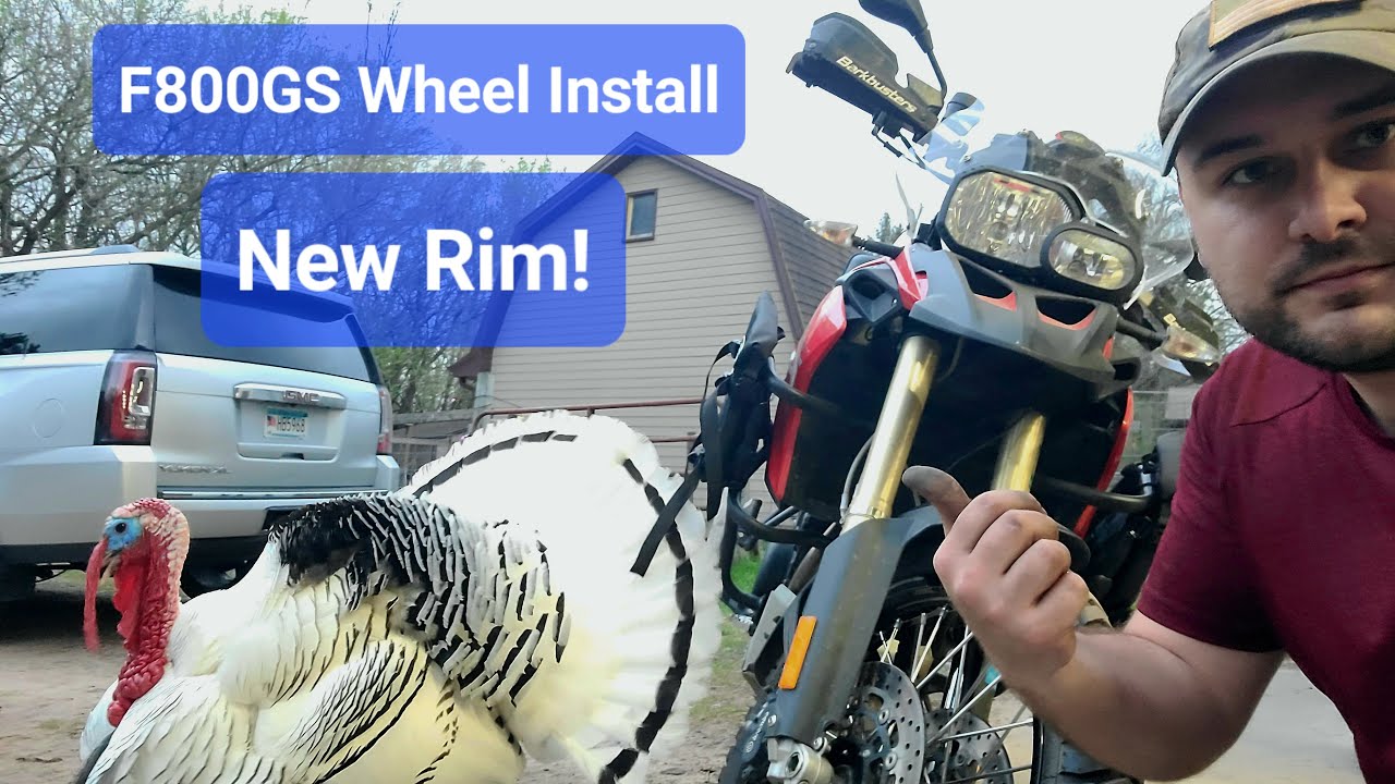 BMW F800GS Wheel Install