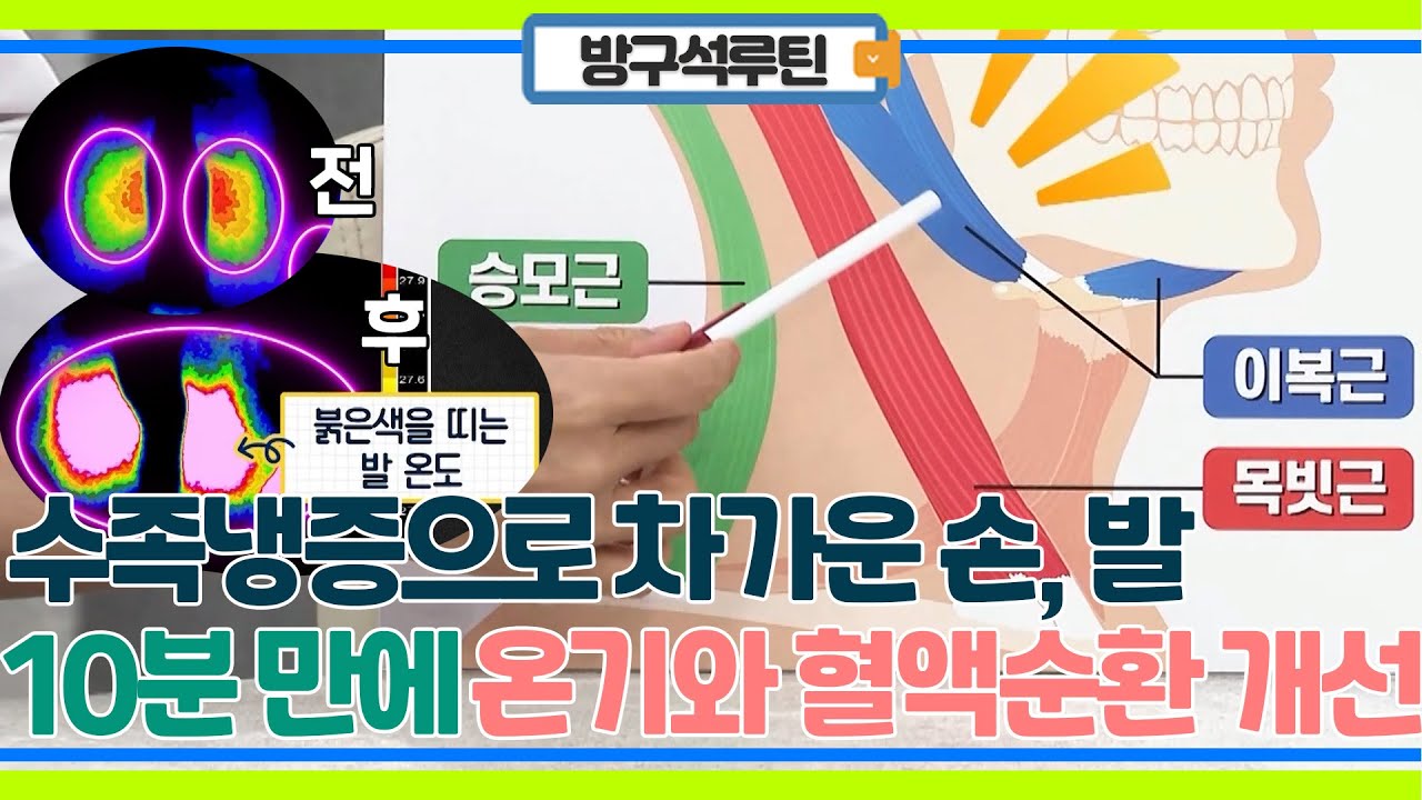 수족냉증으로 손, 발 차가울 때! 이렇게 해보세요!