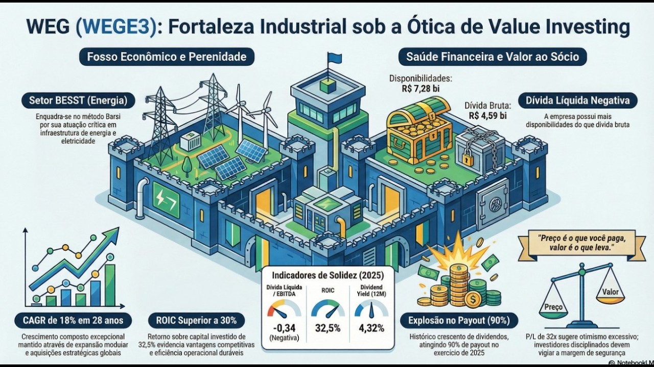 WEGE3: A Empresa Perfeita, mas a Ação Está Cara Demais? (Análise Completa)