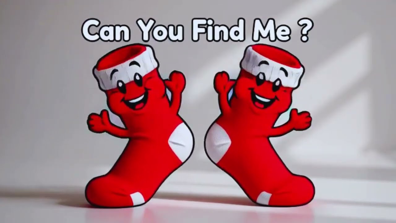 Find the Red Socks| Easy Color Song  Rhymes for kids | Bobo song |Baby Nursery Rhymes