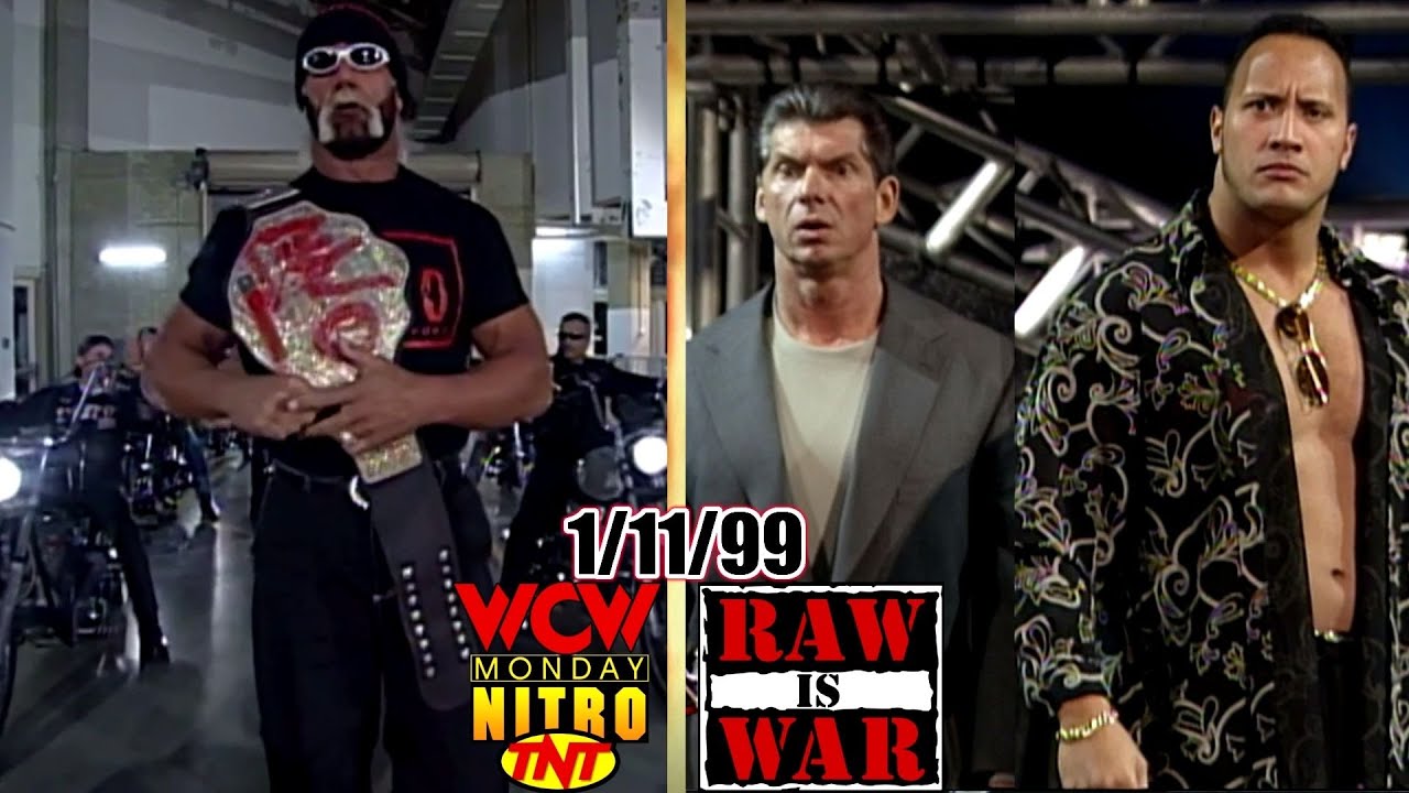 WWF RAW vs. WCW Nitro - January 11, 1999 Full Breakdown - Corporate Royal Rumble - nWo Hells Angels