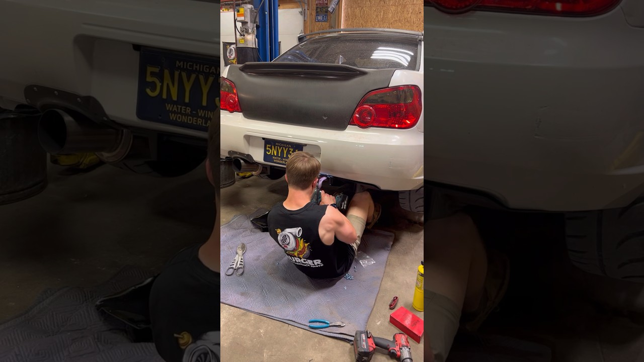 07 STI eBay rear diffuser install. Follow me for more cad content!