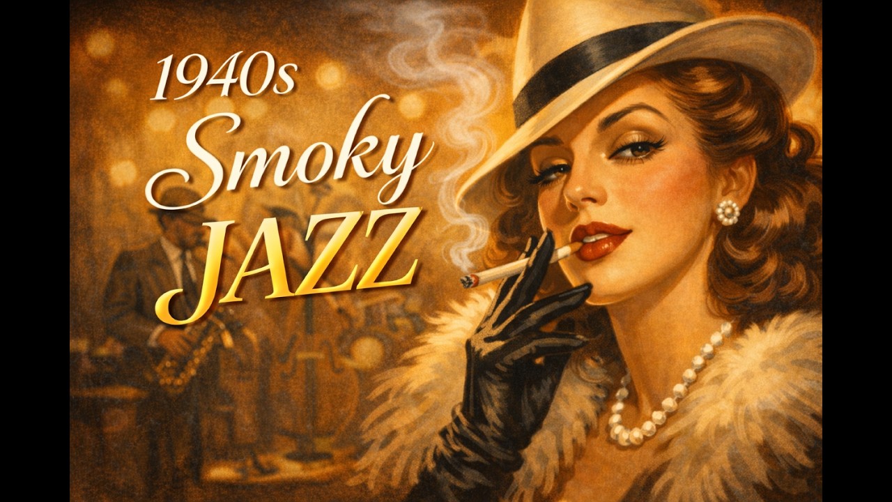 1940s Vintage Jazz — Smoke & Satin | Relaxing Noir Lounge Mix (49 Min)