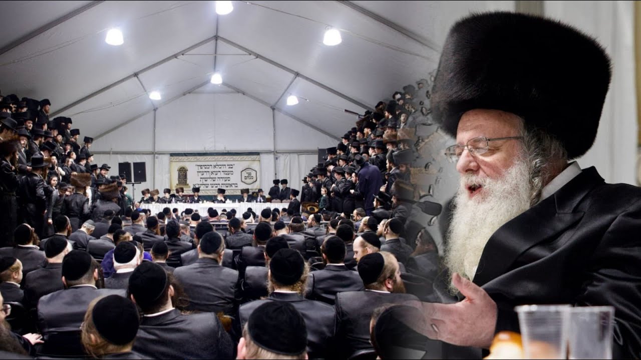 מעמד רעווא דרעווין טיש סעודה שלישית בלייקווד אצל הגאון רבי שאול אלתר שליט