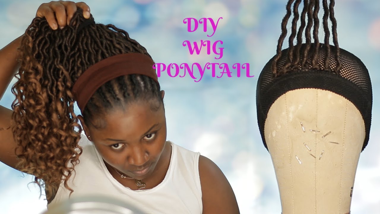 DIY CROCHET WIG PONYTAIL | INSTA PONYTAIL | STAY CUTE WHILE RUNNING ERRANDS | Omoni Got Curls