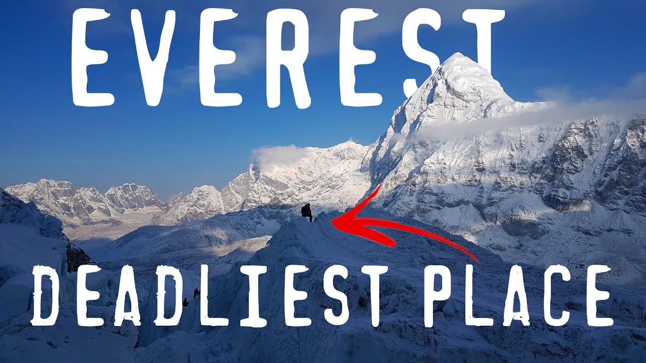 the MOST DANGEROUS place on EVEREST - KHUMBU ICEFALL. Everest Base Camp Review - Just From There