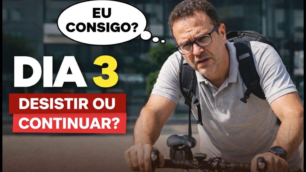 Dia 3 de 30 Indo de Bike Para o Trabalho… VEJA O QUE DEU