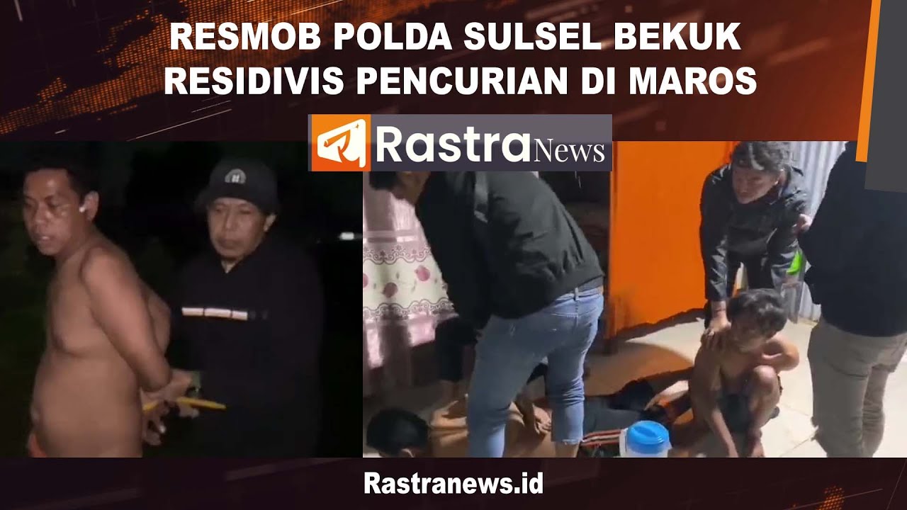 RESMOB POLDA SULSEL BEKUK RESIDIVIS PENCURIAN DI MAROS