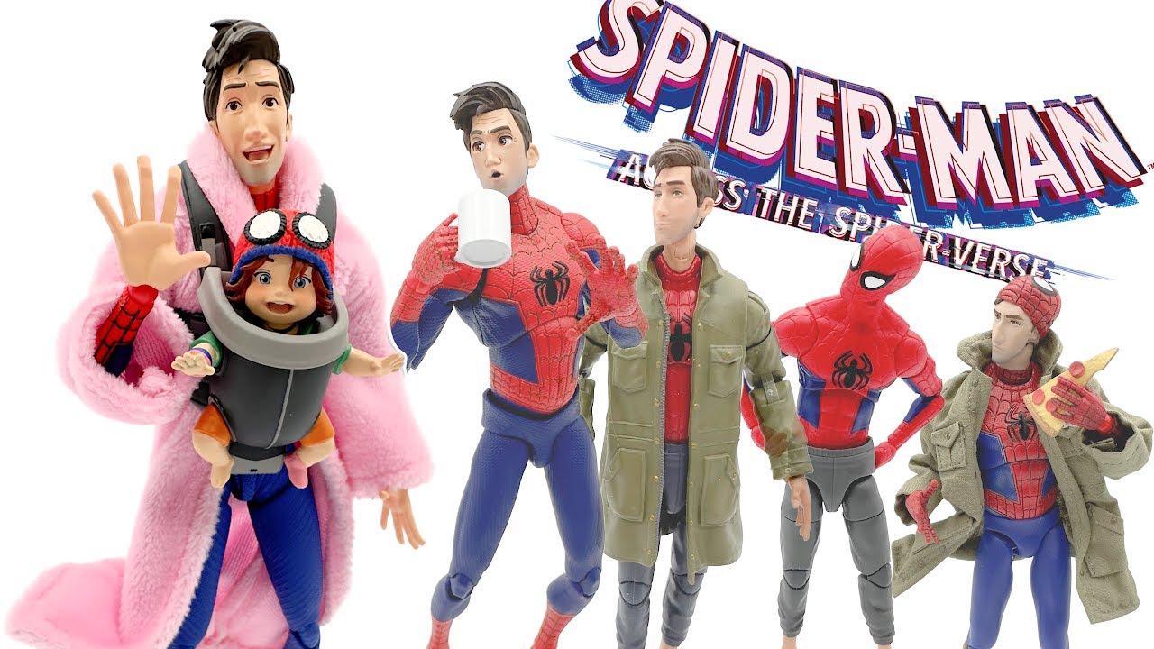 SPIDER-MAN - Across the Spider-Verse - the evolution of Peter B. Parker Action Figures!