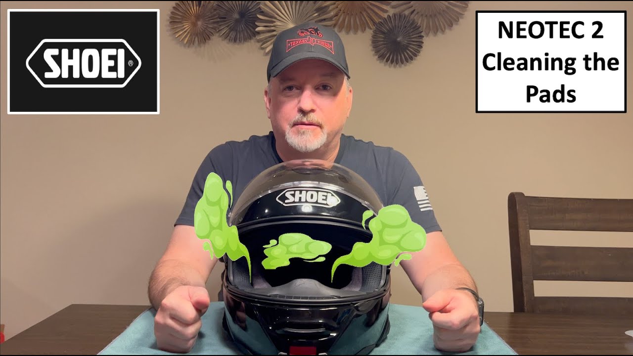 Shoei NeoTec 2 Removing and Cleaning the Pads - Summertime Smelly Helmet