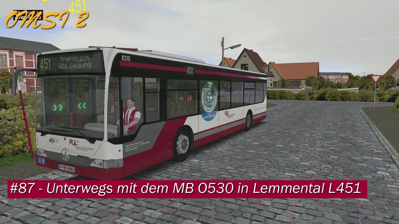 Let's Drive OMSI 2 #87 - Durch Lemmental mit dem MB O530 Linie 451