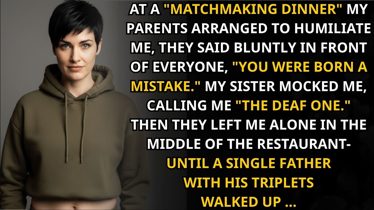 They Humiliated Me at a Matchmaking Dinner — Then a Single Dad with Triplets Walked In