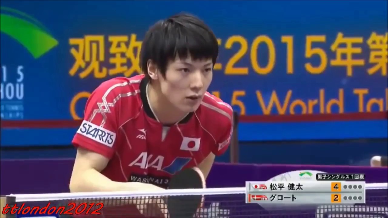 (Kenta Matsudaira) Pemain Tenis Meja spinblock Amazing (JAPAN)
