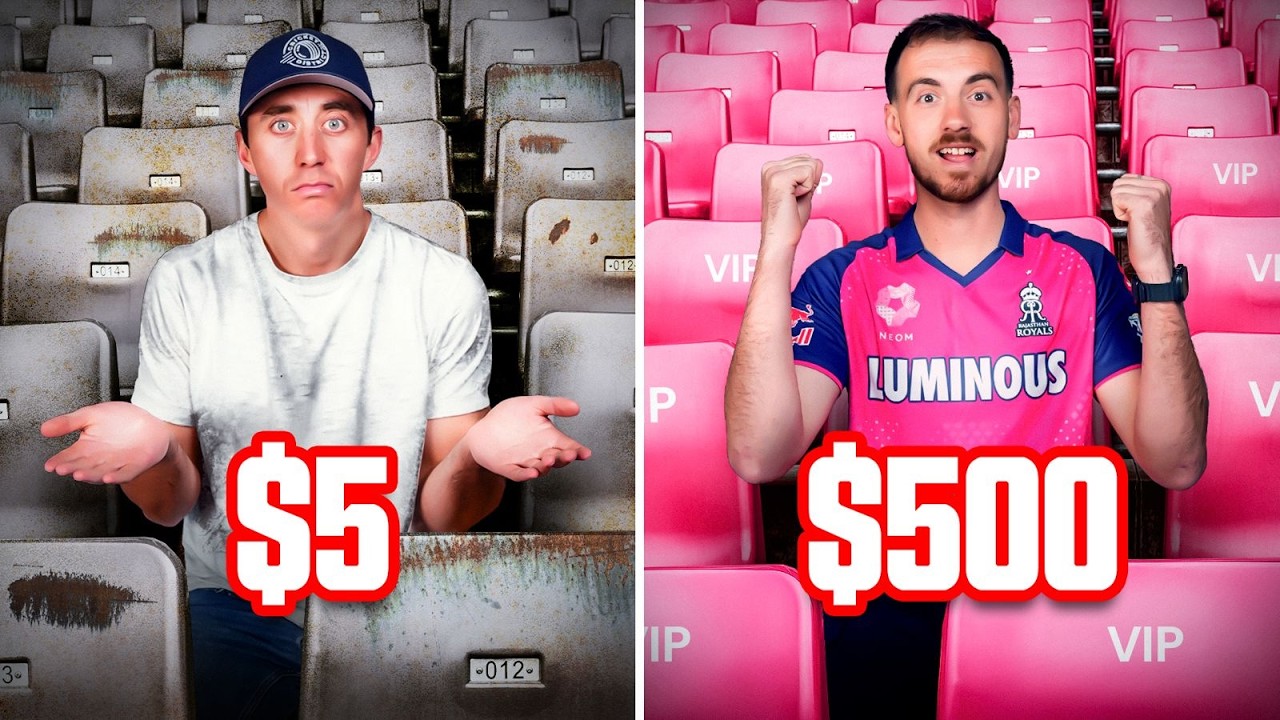&pound;5 vs &pound;500 IPL Cricket Ticket