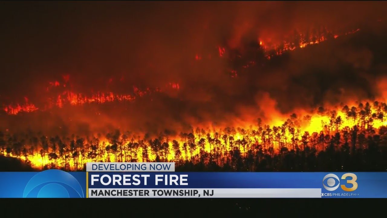 Manchester Township, N.J. wildfire grows 5 times in size overnight