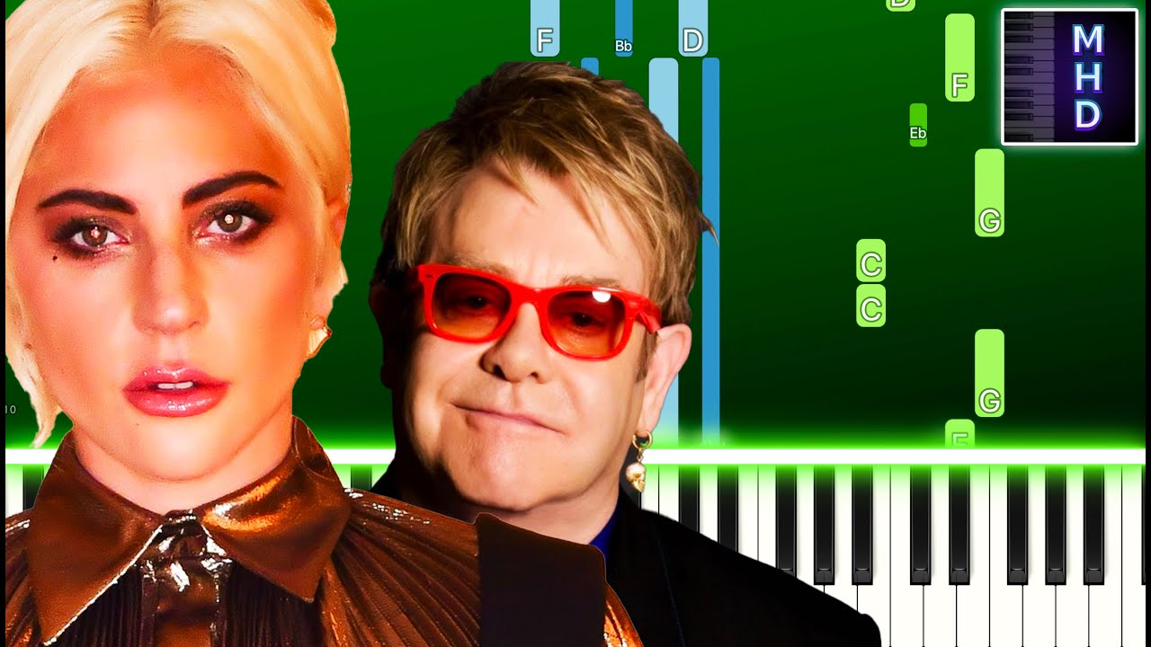 Lady Gaga & Elton John - Sine from Above (Piano Tutorial Easy)