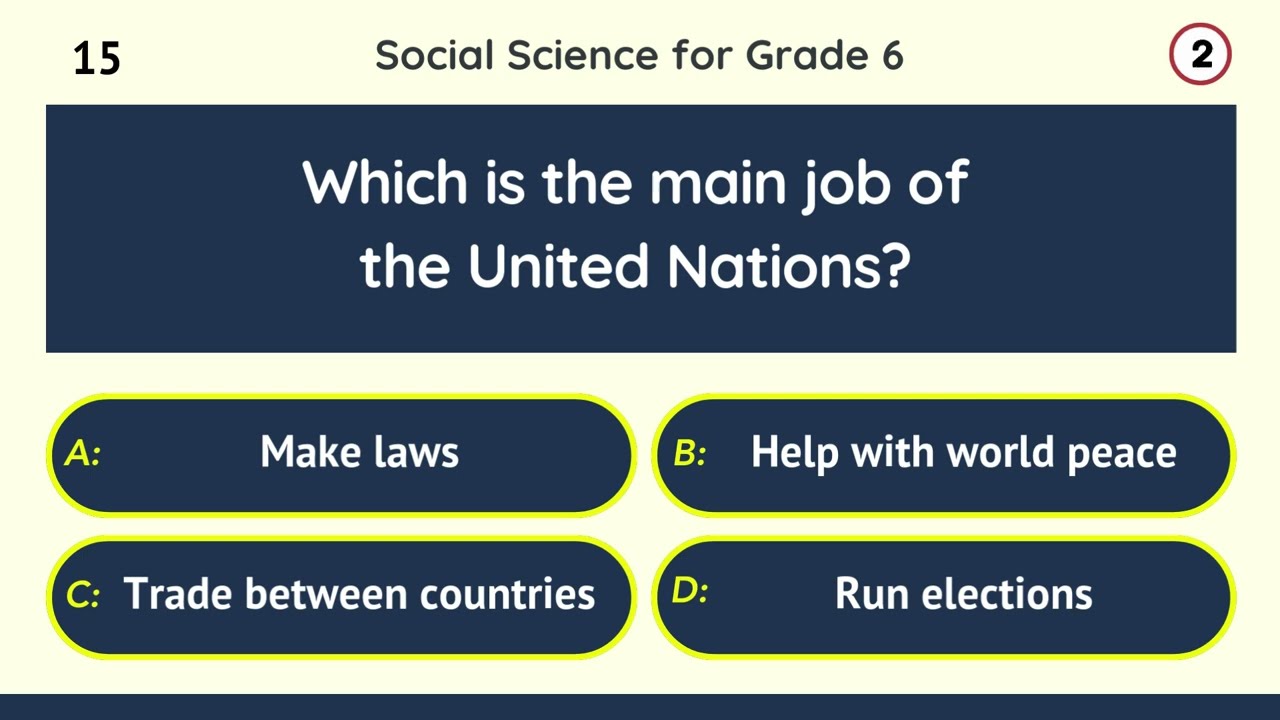 Social Science Quiz for Grade 5 | 20 Questions | History & Geography Questions for Grade 5