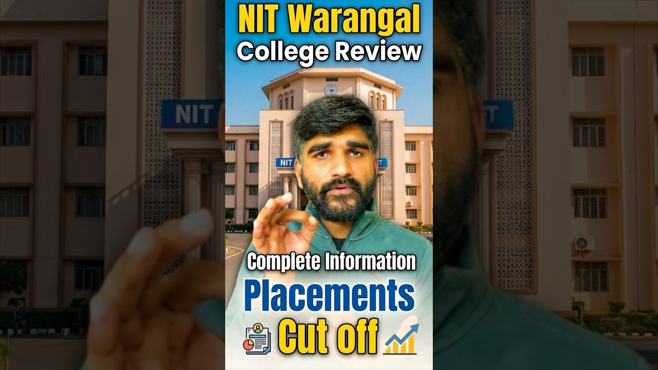 NIT Warangal Review | NIT Warangal Cut Off JEE Main 2026 | Placements,Fees #shorts #nitwarangal #nit