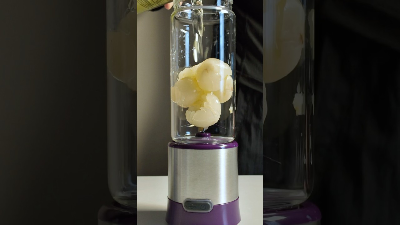 Blender Lychee Smoothie #satisfying #shorts #recipe #smoothie #blender #juice #homemade #lychee