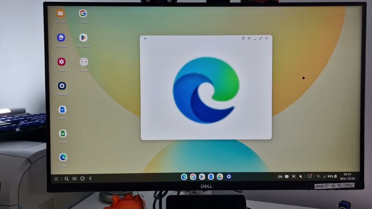 Samsung DeX (old version on S24 FE) does not go well... OFFICE 365 sucks on android. 