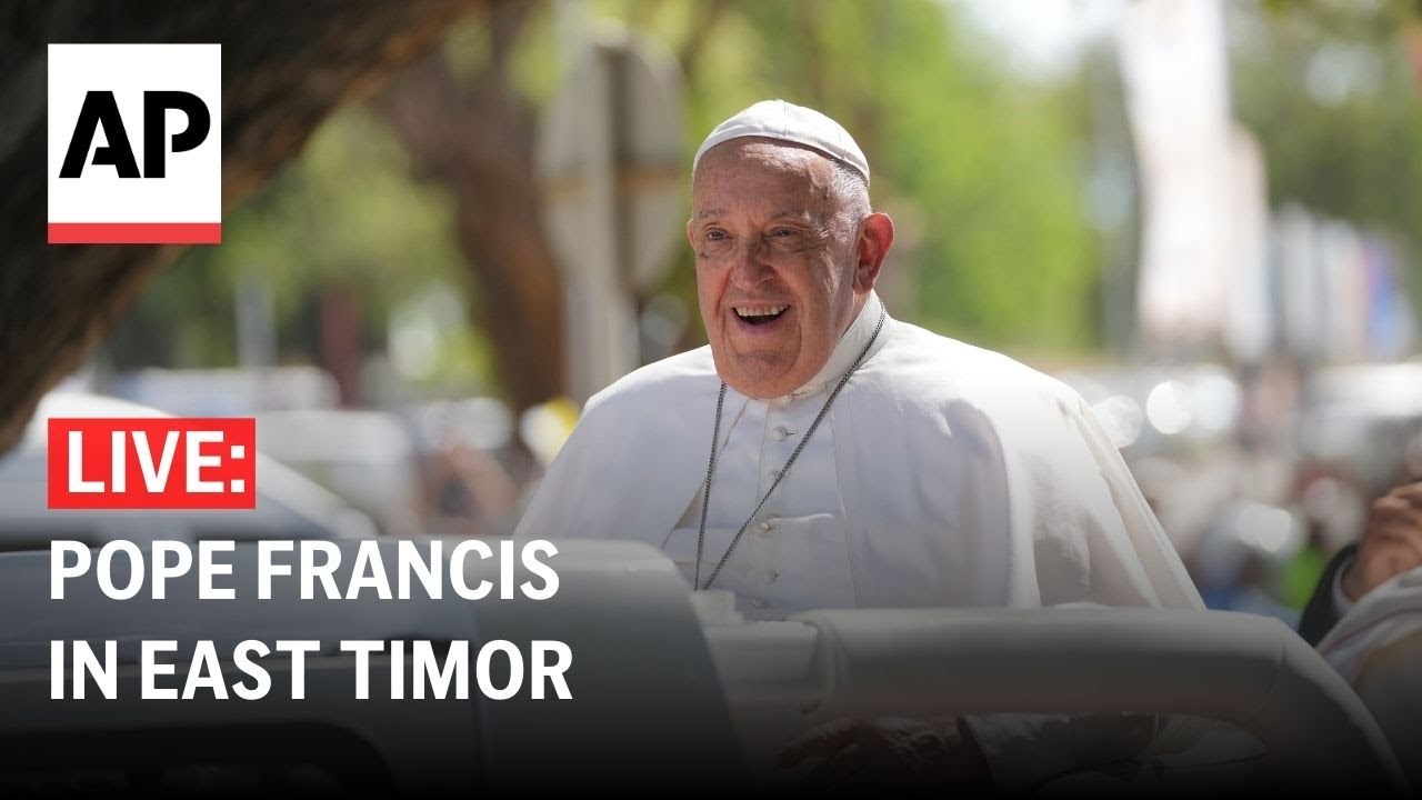 LIVE: Pope Francis at the presidential palace in East Timor