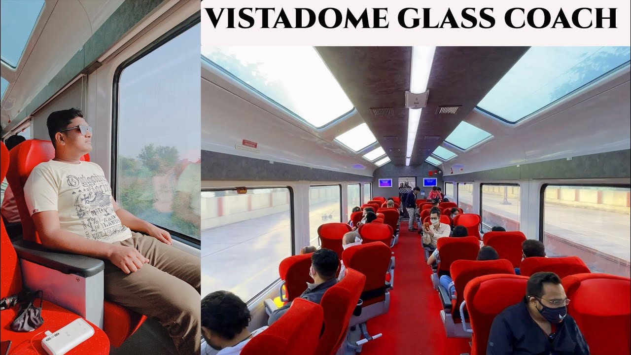Journey in Vistadome Glass Coach of Jan Shatabdi Express || Train to Statue of Unity...