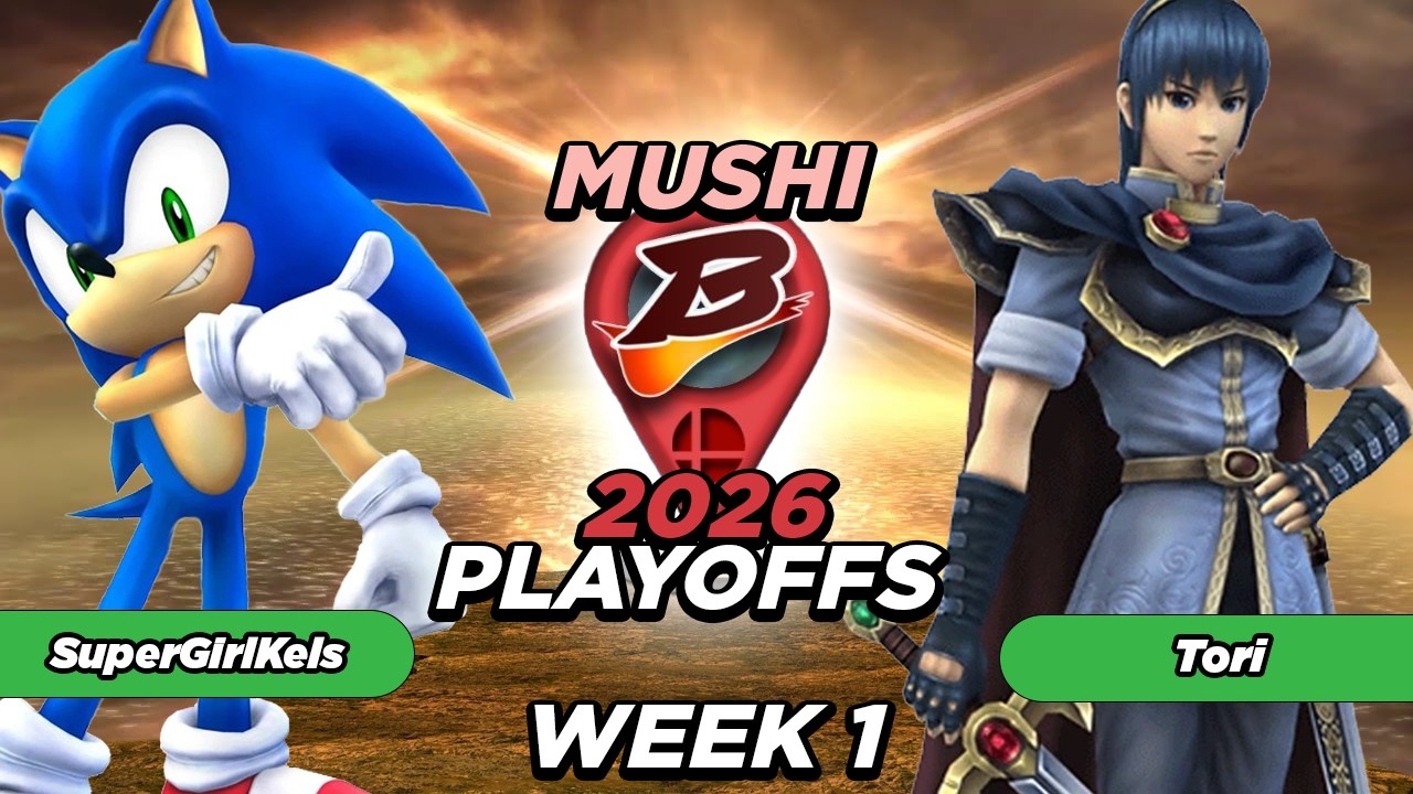 PLAYOFFS 3/5: TST | Tori (Marth) Vs. IW | SuperGirlKels (Sonic) - MUSHI Brawl League 2026
