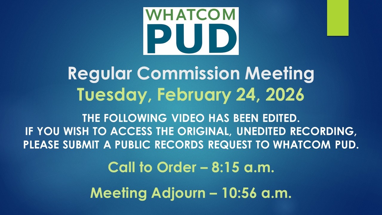 February 24, 2026 - Regular PUD Commission Meeting
