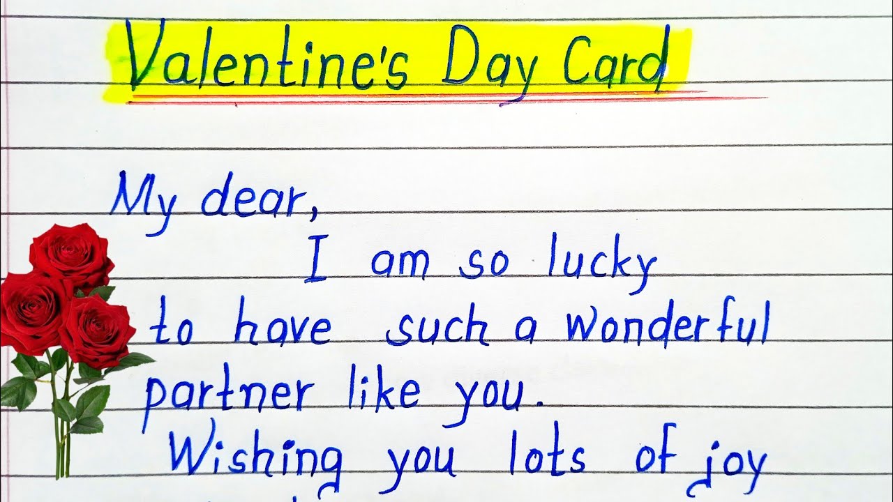 Valentine's Day Card || Happy Valentine's Day Card Writing || Valentine's Day Wishes ||