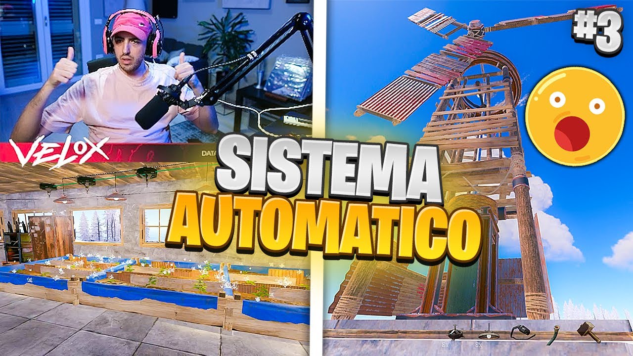 VELOX HA COSTRUITO UNA FARM AUTOMATICA... CON PALA EOLICA E PANNELLI SOLARI!! CASTOLAND 2 EP#3