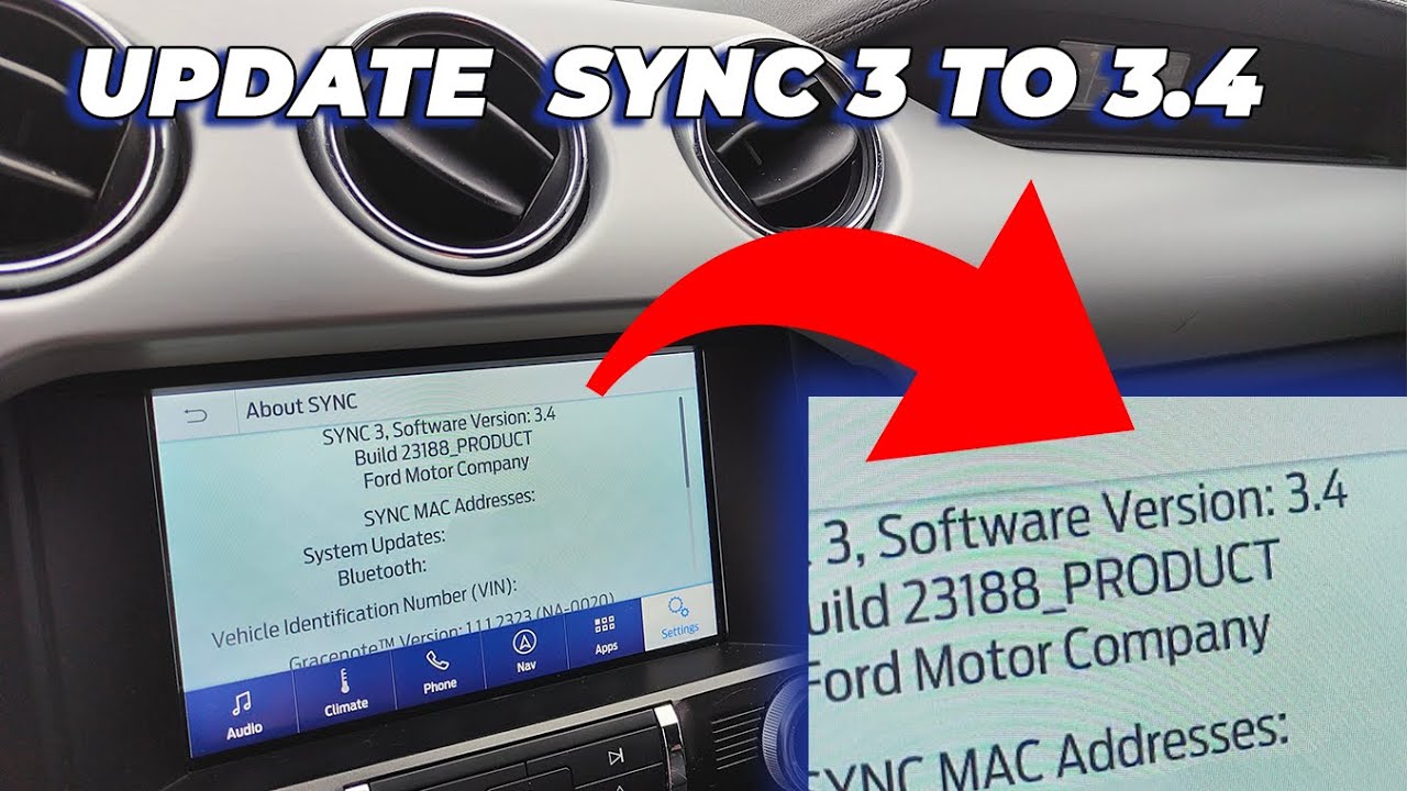 Sync 3.4 Update (CyanLabs) - 2016 Mustang GT