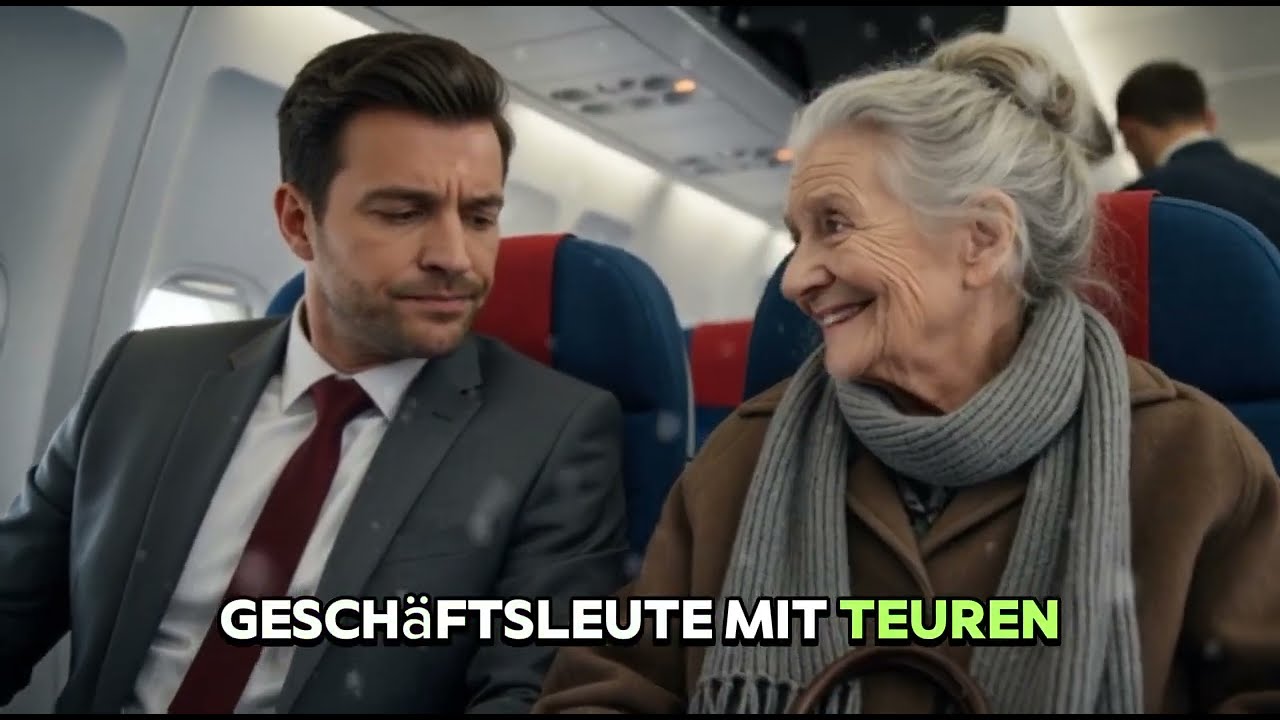 Niemand wollte neben der alten Frau im Flugzeug sitzen – bis der Pilot eine Ansage machte