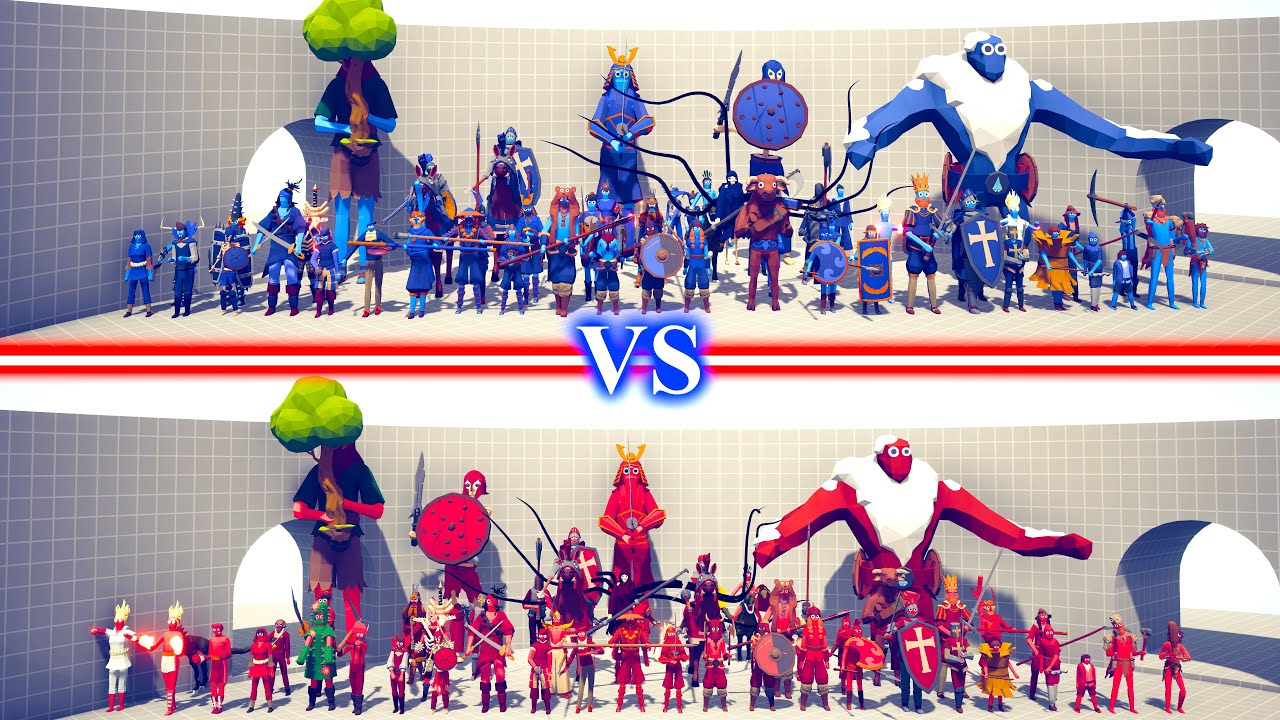 MELEE Team vs MELEE Team - Totally Accurate Battle Simulator TABS
