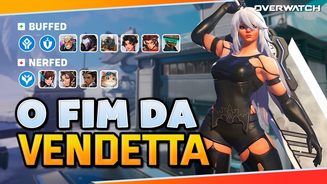 ATUALIZAÇÃO NAS SUBROLES! Buff na Anran e Emre e NERF NA VENDETTA no Patchnotes de Overwatch!