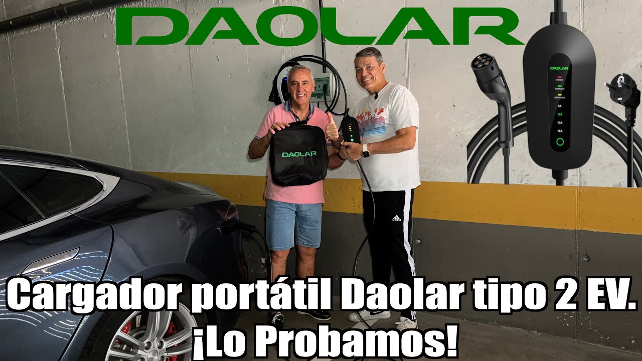 Cargador portátil Daolar Tipo 2 EV. ¡Lo Probamos!