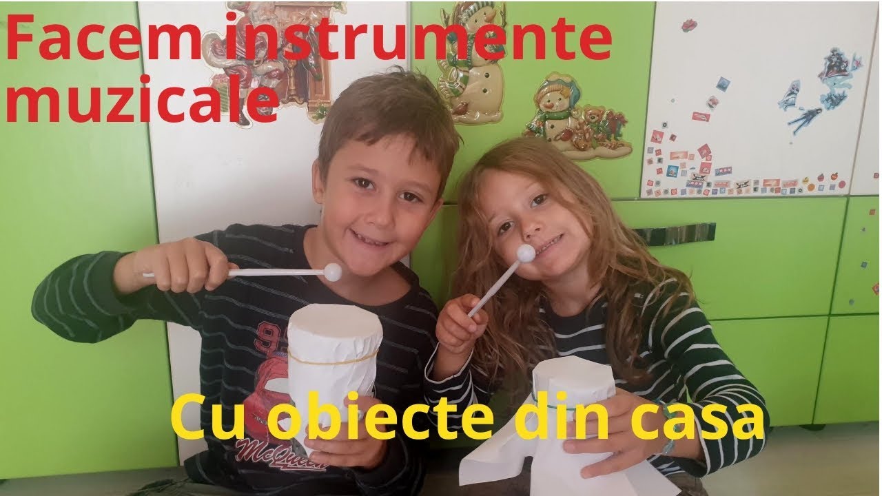 Construim instrumente muzicale cu obiecte din casa