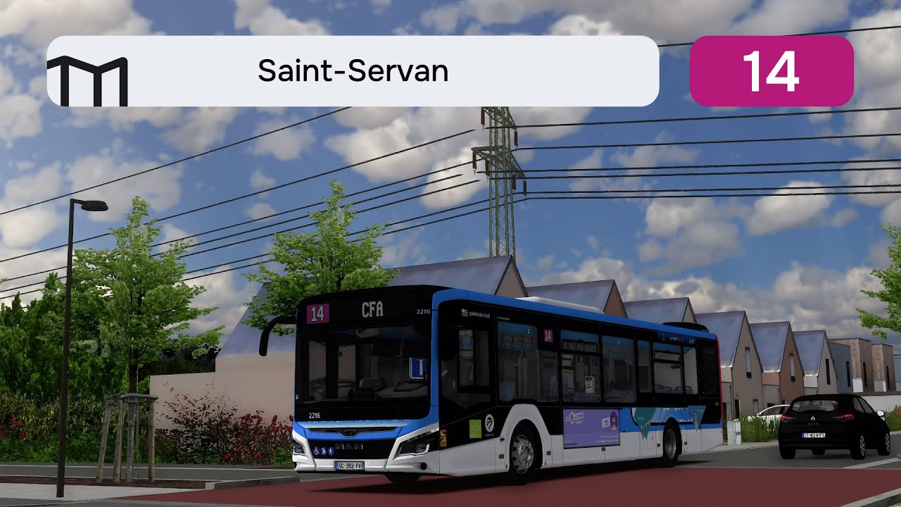 OMSI 2 - 14 vers CFA en MAN Lion's City 12C – Saint-Servan